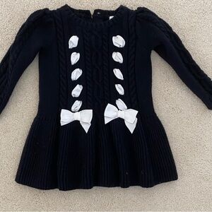 Janie and Jack Bow Dropwaist Sweater Dress
